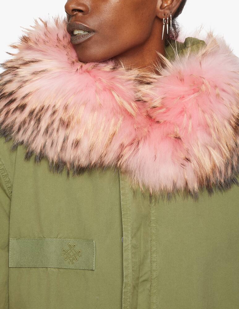 rinascente Mr&Mrs Italy Mini parka Quilt with fur trim