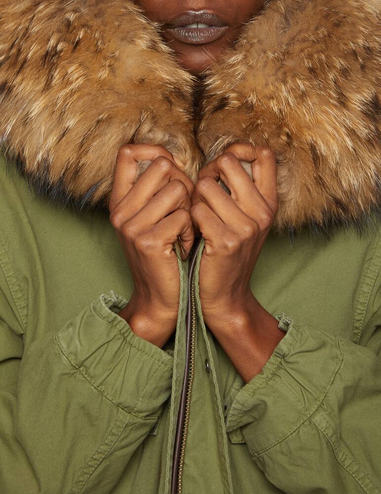 rinascente Mr&Mrs Italy Parka Quilt con bordo in pelliccia