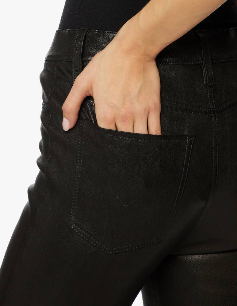 rinascente Hudson Barbara high rise super skinny leather jeans