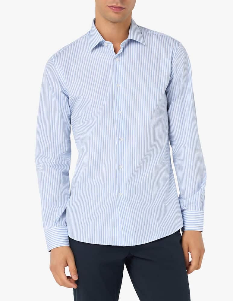 rinascente Sartoria Italiana Camicia a righe doppio ritorto modern fit