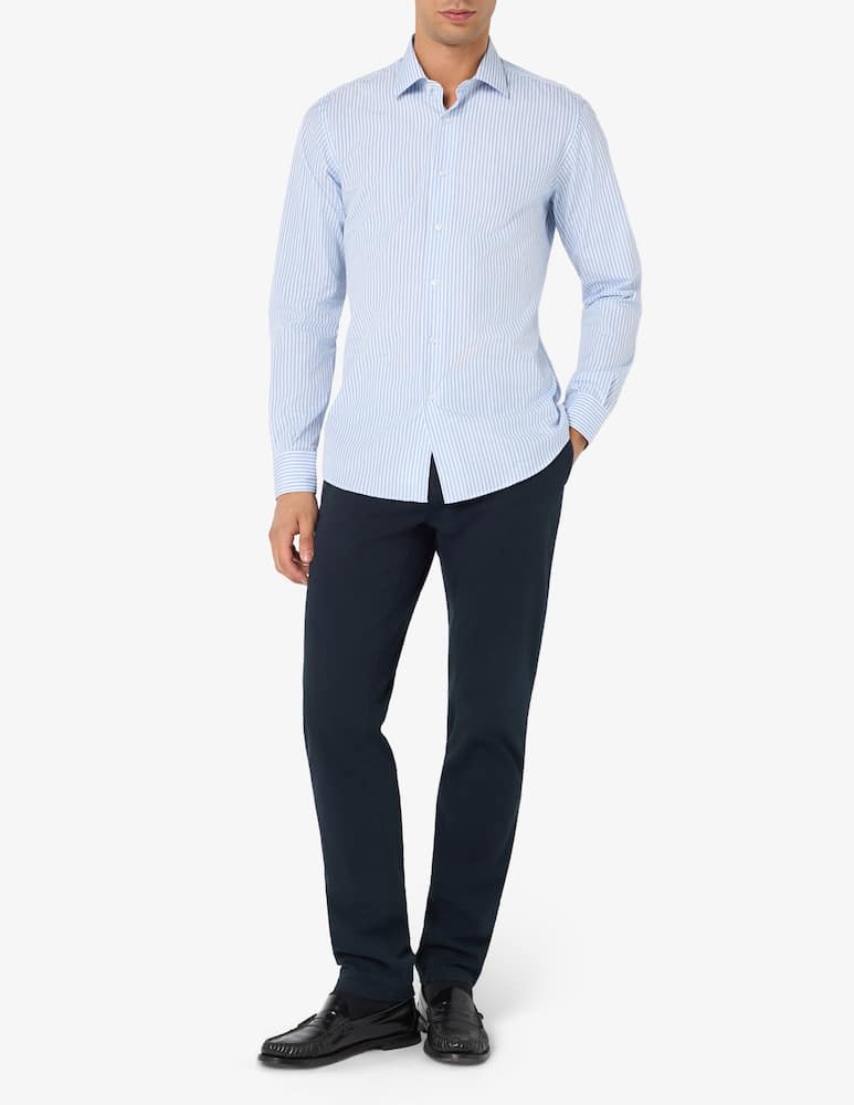 rinascente Sartoria Italiana Camicia a righe doppio ritorto modern fit