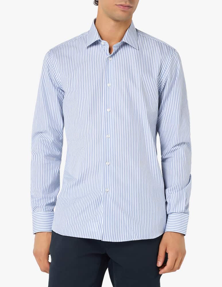 rinascente Sartoria Italiana Camicia a riga doppia doppio ritorto regular fit 