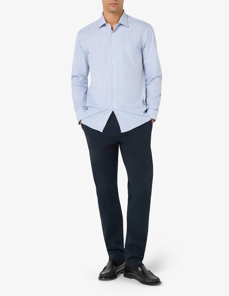 rinascente Sartoria Italiana Camicia a riga doppia doppio ritorto regular fit 