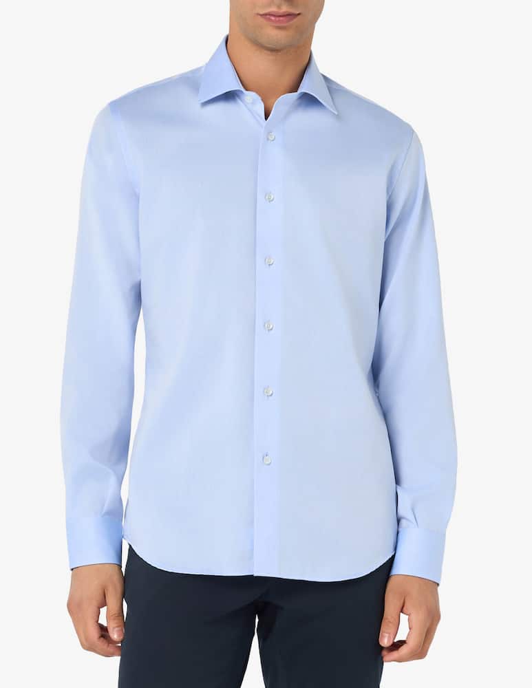 rinascente Sartoria Italiana Camicia in twill di cotone modern fit no iron
