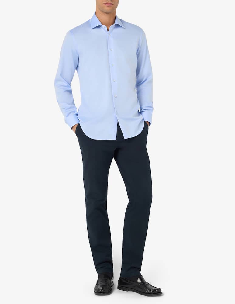 rinascente Sartoria Italiana Camicia in twill di cotone modern fit no iron