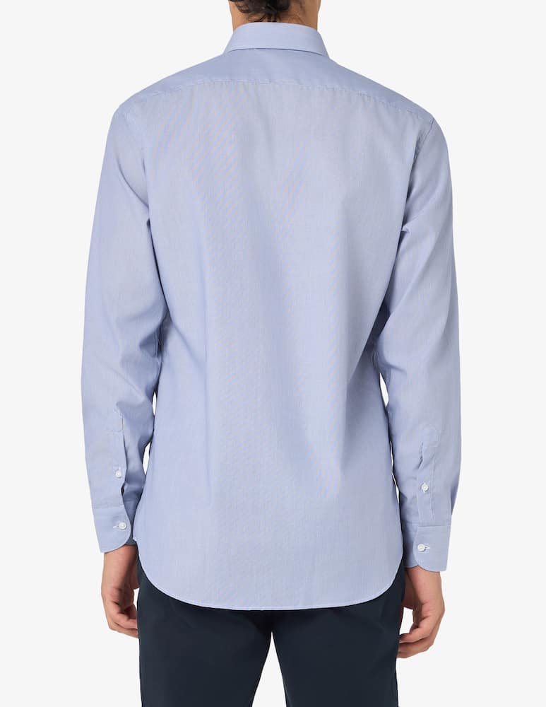 rinascente Sartoria Italiana Camicia con microriga in popeline regular fit no iron