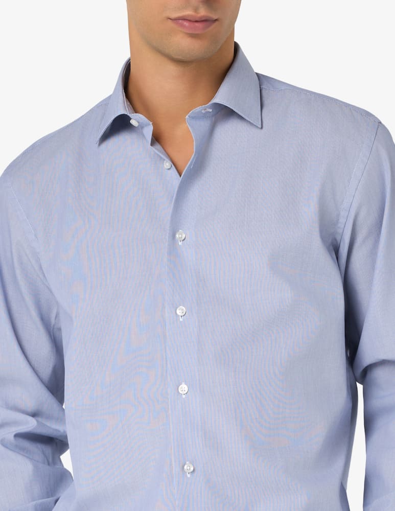 rinascente Sartoria Italiana Camicia con microriga in popeline regular fit no iron