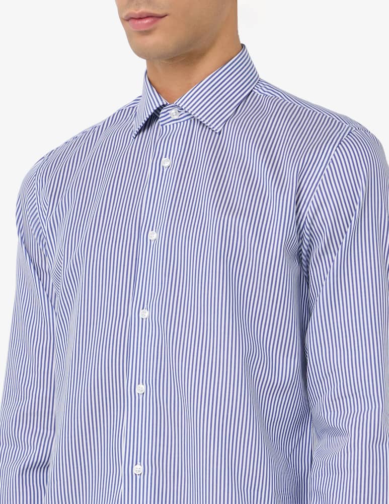 Sartoria Italiana Camicia a righe in twill di cotone no iron modern fit - immagine 4 Sartoria Italiana Camicia a righe in twill di cotone no iron modern fit - immagine 4