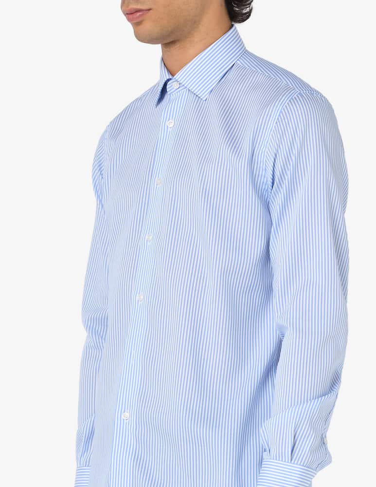 rinascente Sartoria Italiana Camicia in twill di cotone bastoncino no iron modern fit