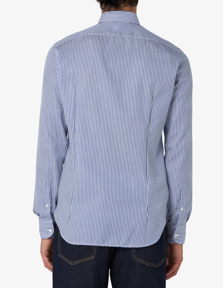 rinascente Delsiena Camicia journey in twill di cotone a righe modern fit