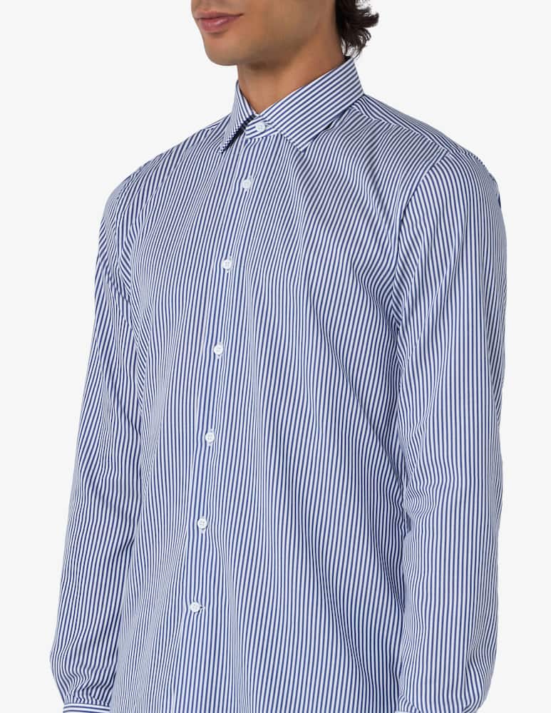 Delsiena Camicia journey in twill di cotone a righe modern fit - immagine 4 Delsiena Camicia journey in twill di cotone a righe modern fit - immagine 4