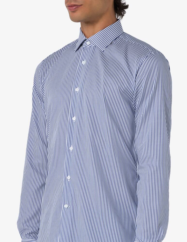 rinascente Delsiena Camicia journey in twill di cotone a righe modern fit