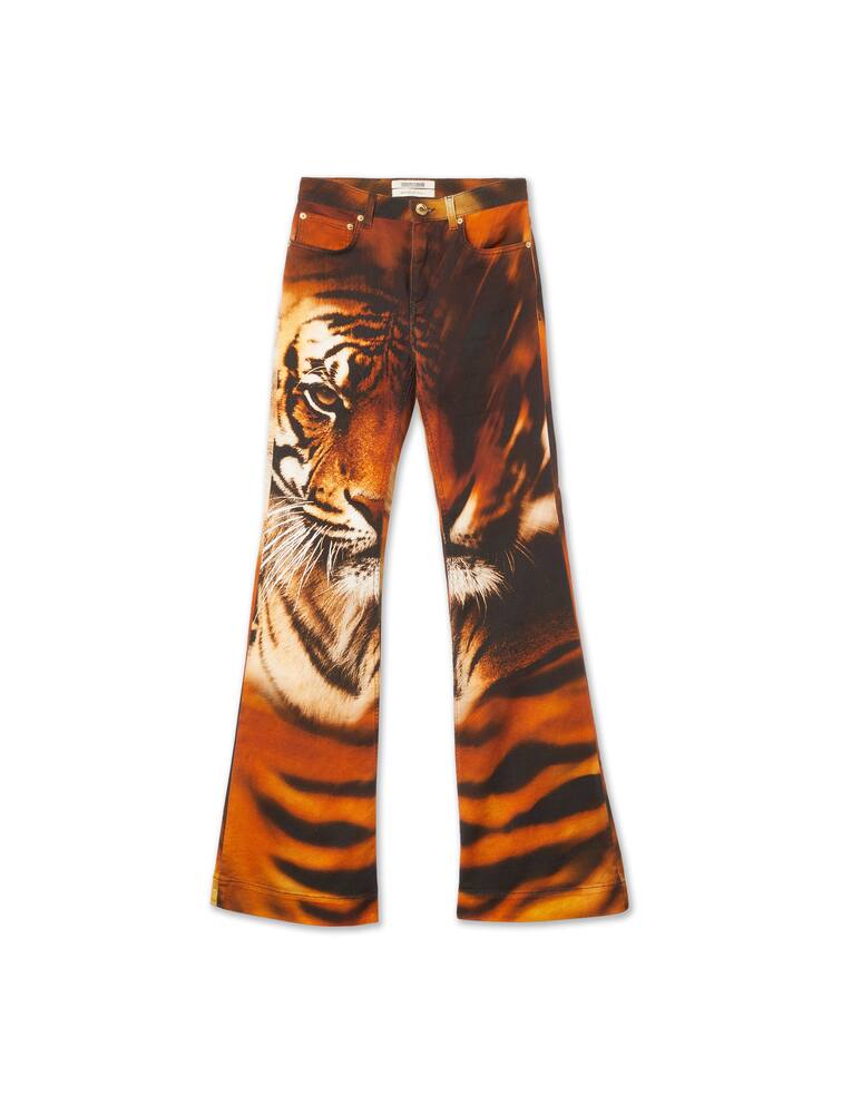 rinascente Roberto Cavalli Jeans a zampa e vita alta - multicolor
