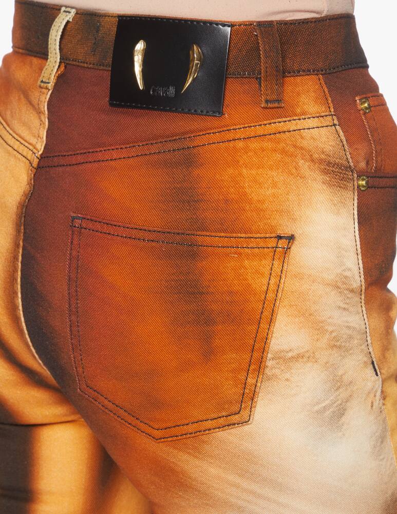 rinascente Roberto Cavalli Jeans a zampa e vita alta - multicolor