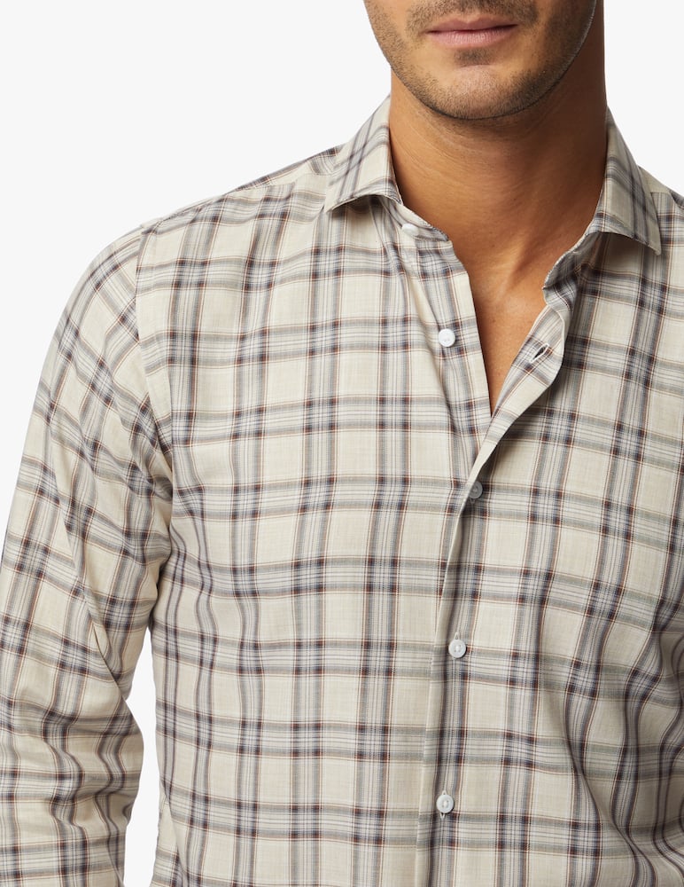 Columbia Cornell Woods-Camicia in Flanella a Maniche Lunghe Maglietta con Bottoni, City Grey Tartan Ombre, 5X Tall Uomo