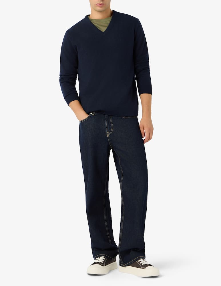 Rinascente Collection V-neck lambswool jumper - picture 2