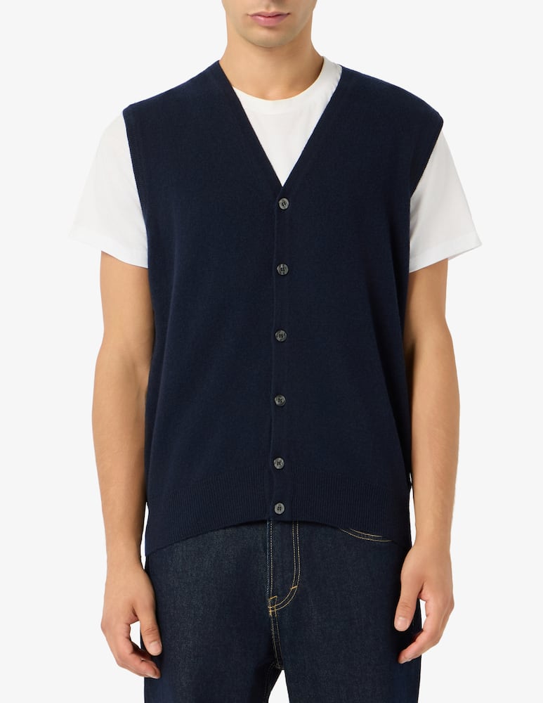rinascente Rinascente Collection Lambswool buttoned gilet