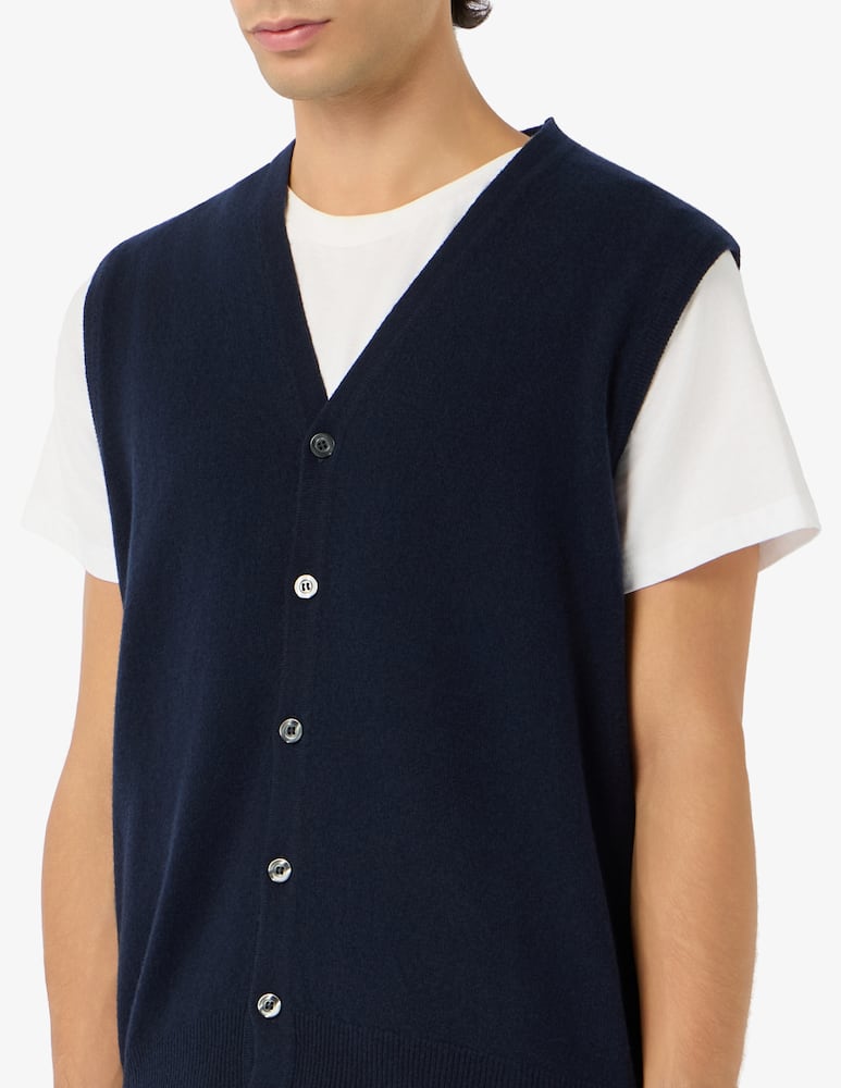 rinascente Rinascente Collection Lambswool buttoned gilet