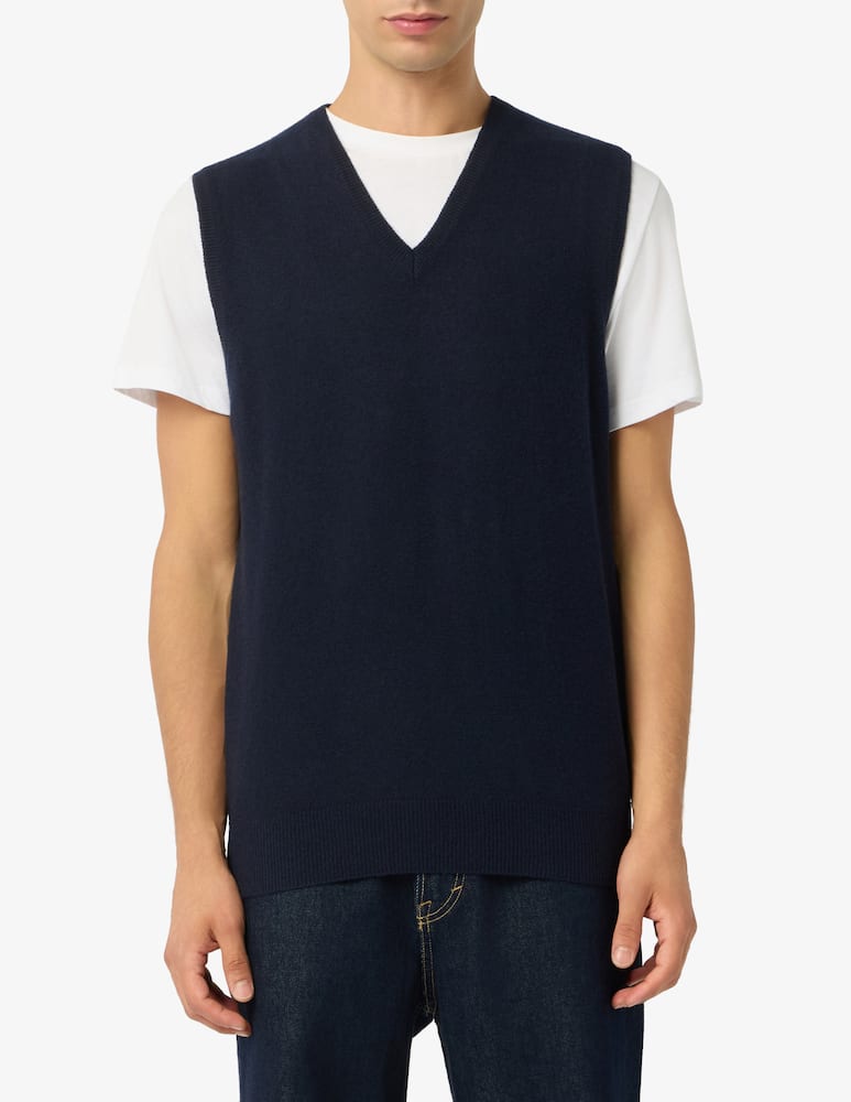 rinascente Rinascente Collection Gilet scollo a V in lana d'agnello