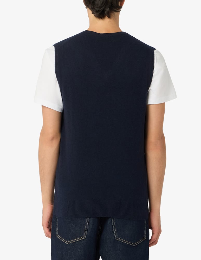 rinascente Rinascente Collection Gilet scollo a V in lana d'agnello