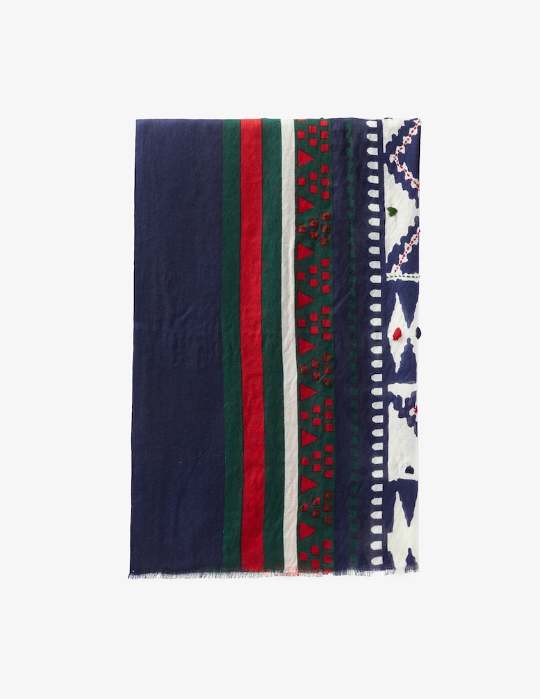 rinascente Altea Stola stampa + ricamo dis etnico