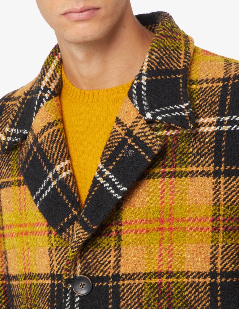 rinascente Bottega Martinese Cappotto monopetto a quadri