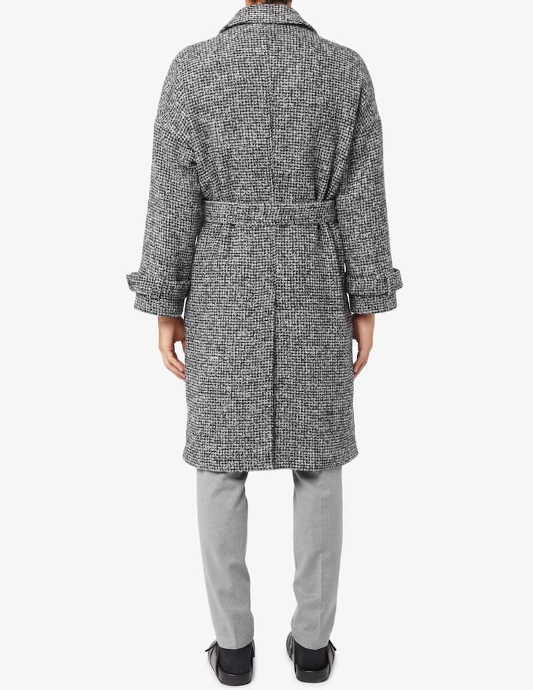 Bottega Martinese Cappotto doppiopetto sale pepe - immagine 3 Bottega Martinese Cappotto doppiopetto sale pepe - immagine 3