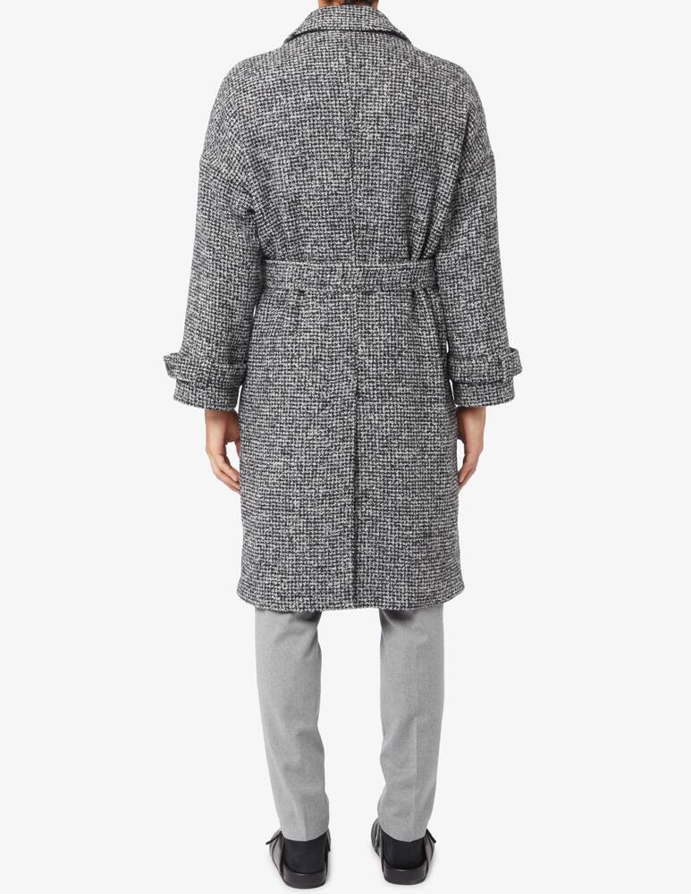 rinascente Bottega Martinese Cappotto doppiopetto sale pepe