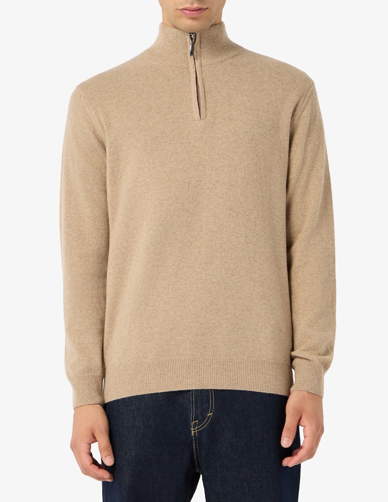 rinascente Rinascente Collection Pullover mezza zip in lana di agnello