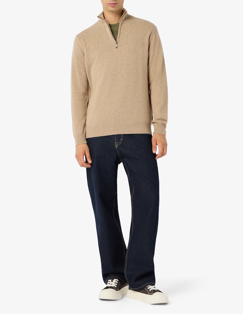 rinascente Rinascente Collection Pullover mezza zip in lana di agnello