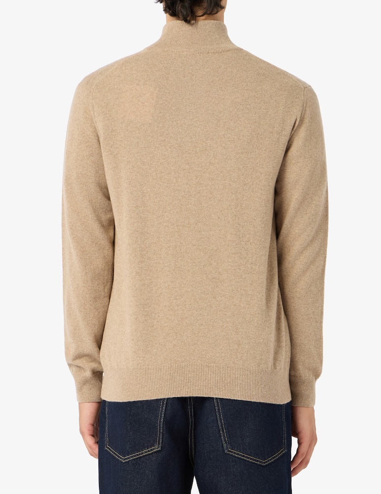 rinascente Rinascente Collection Pullover mezza zip in lana di agnello