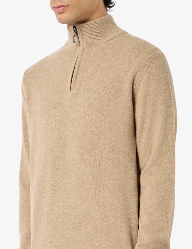 rinascente Rinascente Collection Pullover mezza zip in lana di agnello