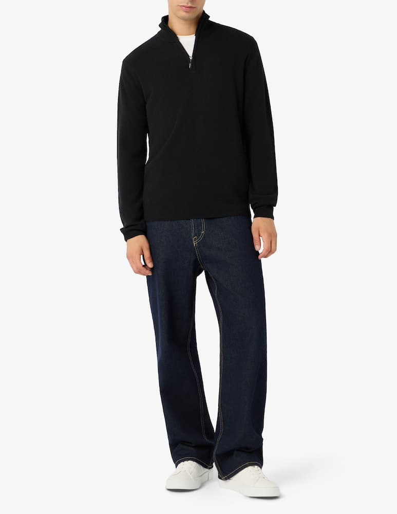 Rinascente Collection Pullover mezza zip in lambswool - immagine 2 Rinascente Collection Pullover mezza zip in lambswool - immagine 2