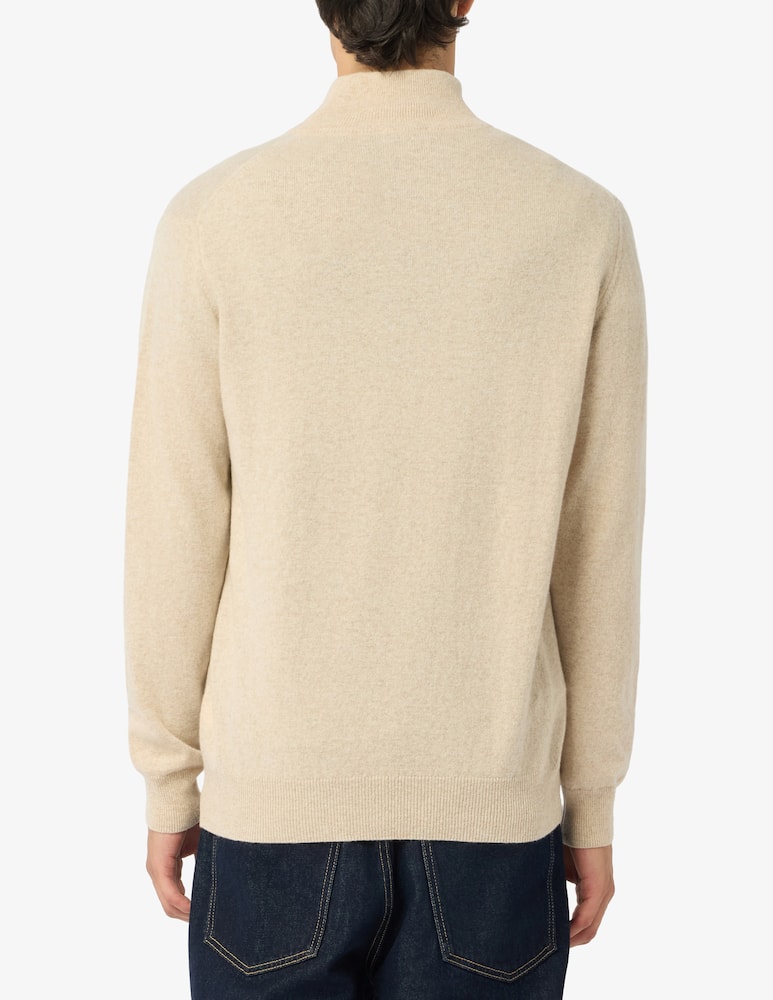 rinascente Rinascente Collection Pullover mezza zip in lana d'agnello