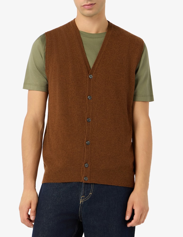rinascente Rinascente Collection Gilet con bottoni in lana d'agnello