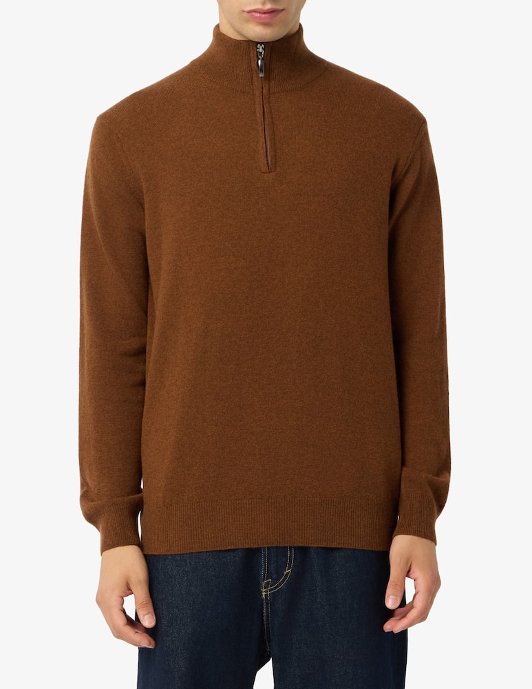 Rinascente Collection Pullover mezza zip in lana d'agnello - immagine 1 Rinascente Collection Pullover mezza zip in lana d'agnello - immagine 1