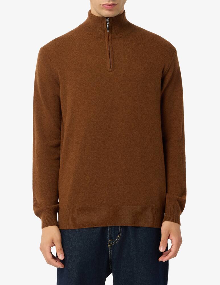 rinascente Rinascente Collection Pullover mezza zip in lana d'agnello