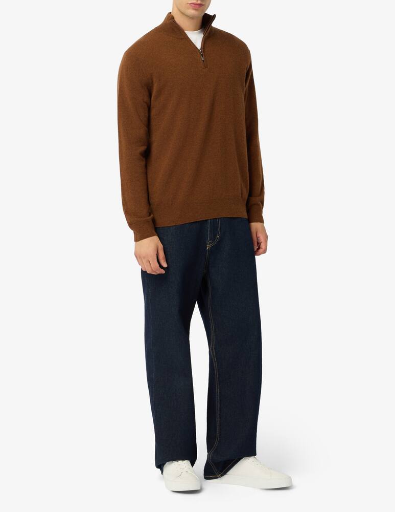 rinascente Rinascente Collection Pullover mezza zip in lana d'agnello