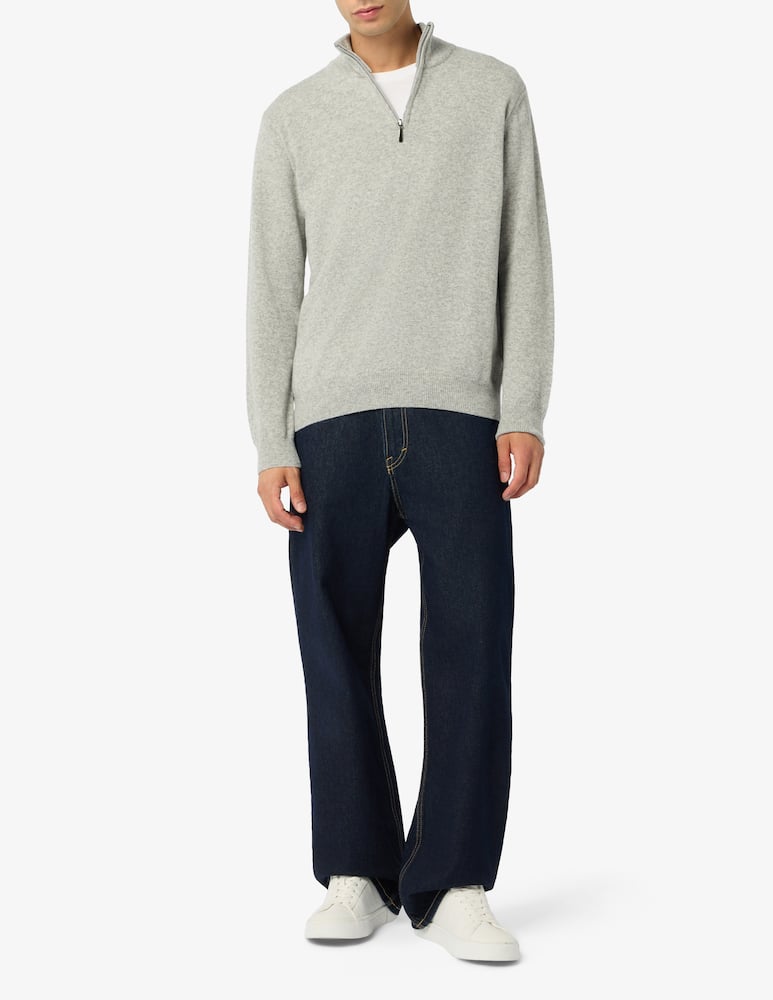rinascente Rinascente Collection Pullover mezza zip in lana d'agnello