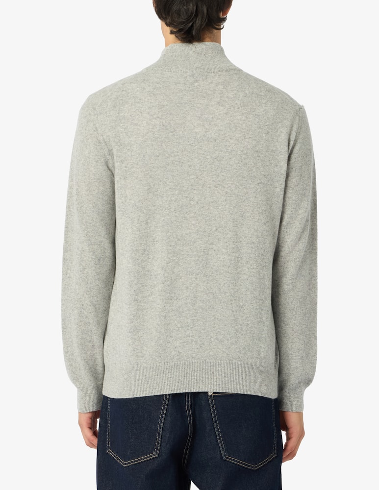 rinascente Rinascente Collection Pullover mezza zip in lana d'agnello