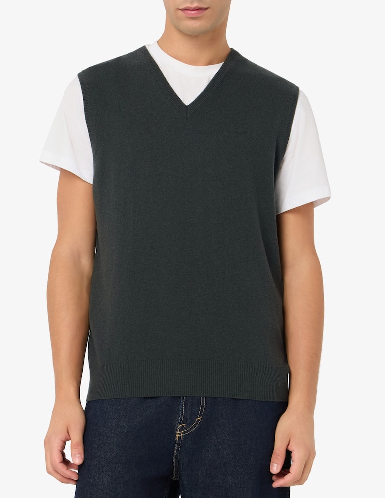Rinascente Collection V-neck lambswool gilet - picture 1 Rinascente Collection V-neck lambswool gilet - picture 1