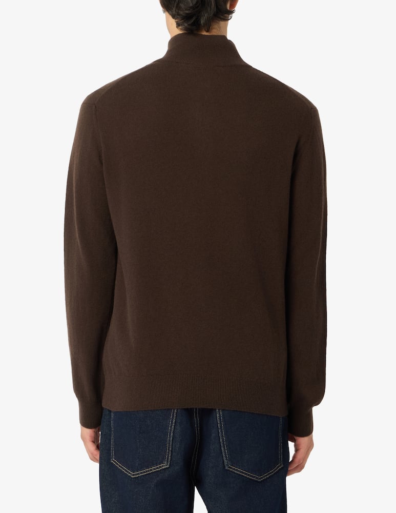 rinascente Rinascente Collection Pullover mezza zip in lana d'agnello