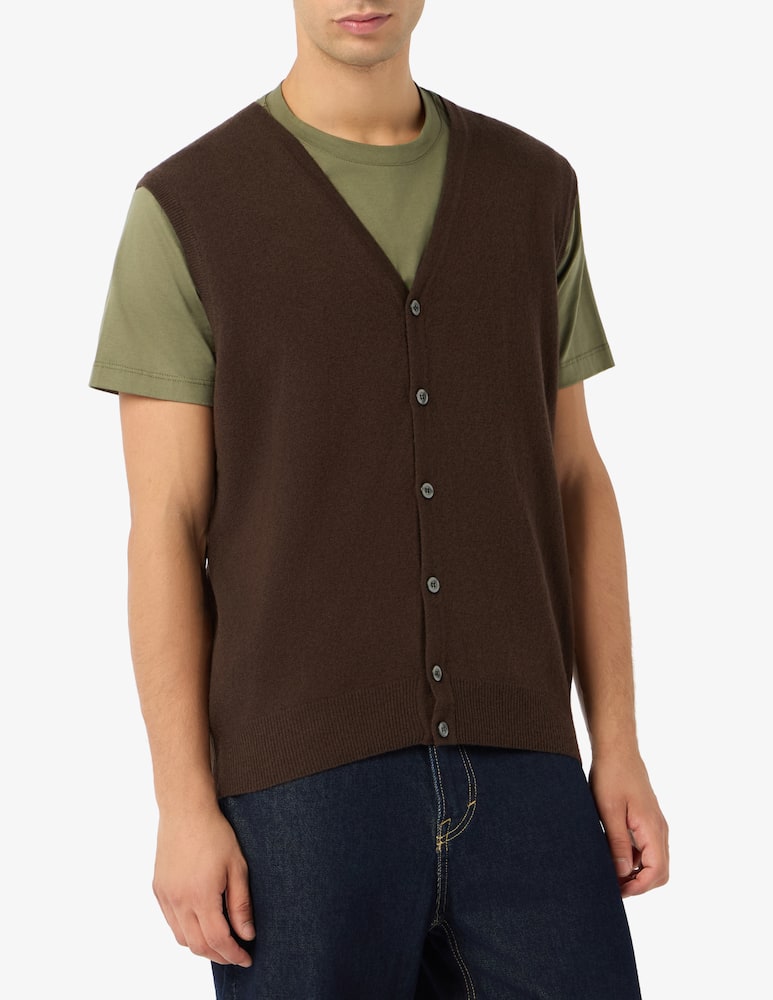 rinascente Rinascente Collection Lambswool buttoned gilet