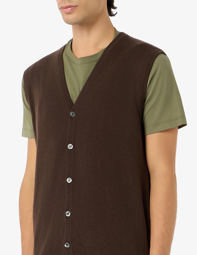 rinascente Rinascente Collection Lambswool buttoned gilet