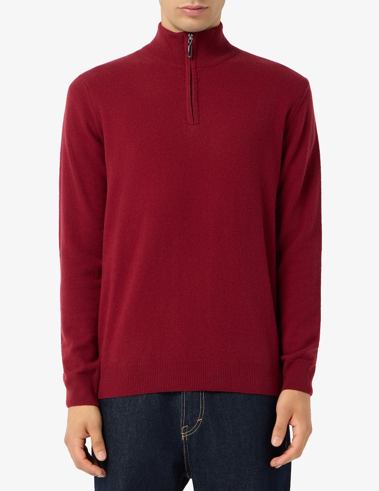 rinascente Rinascente Collection Pullover mezza zip in lana di agnello