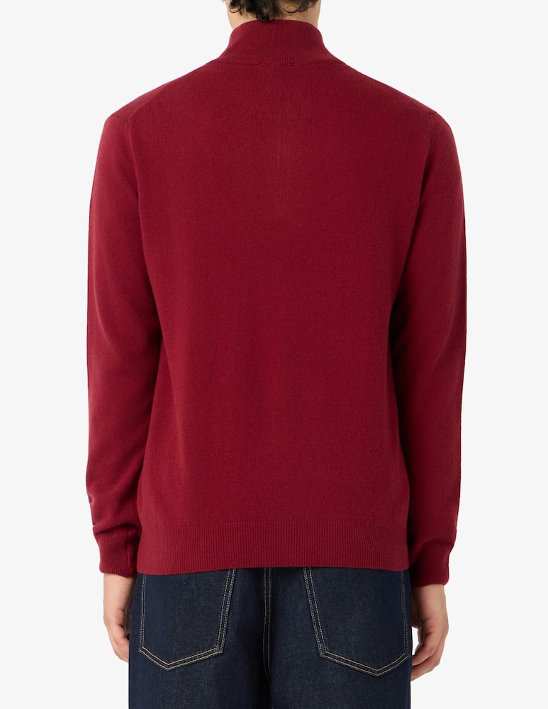 rinascente Rinascente Collection Pullover mezza zip in lana di agnello
