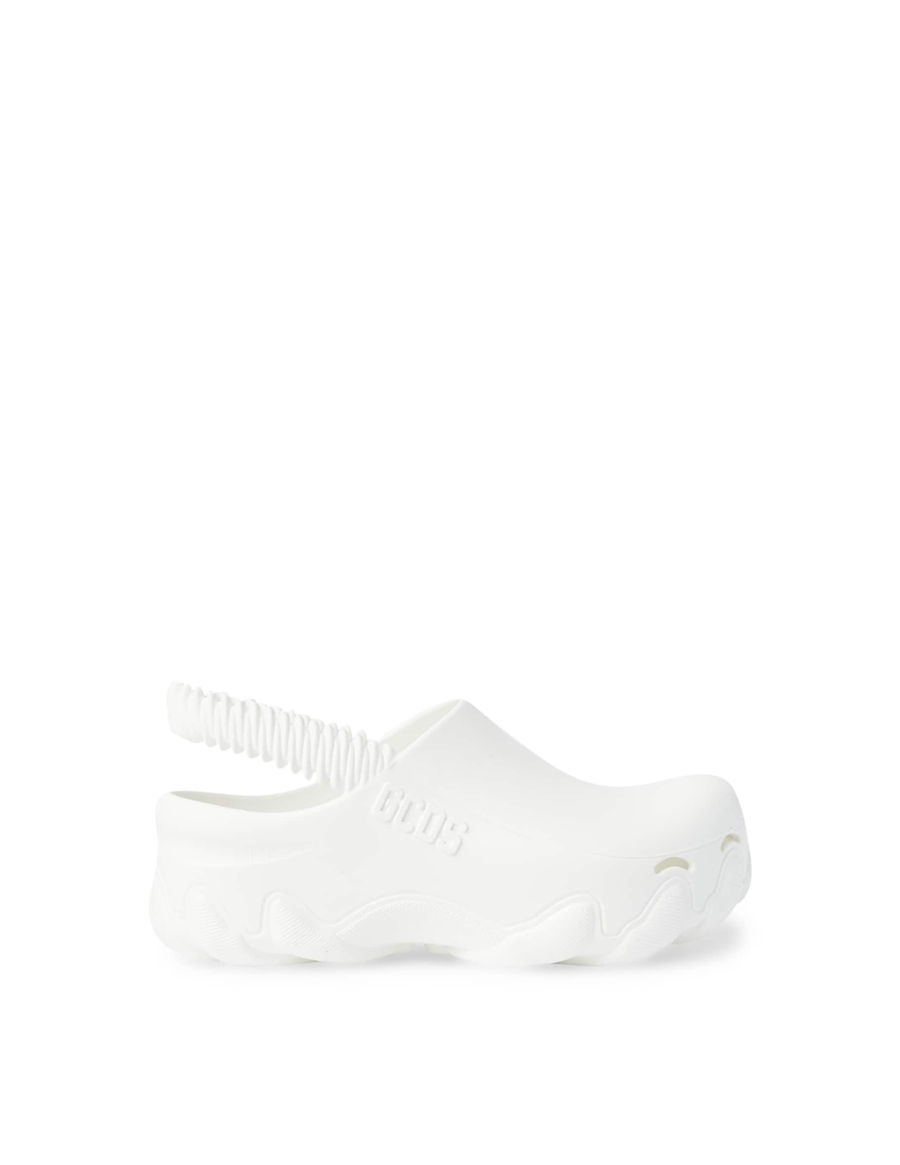Shop GCDS Clog mules white on Rinascente