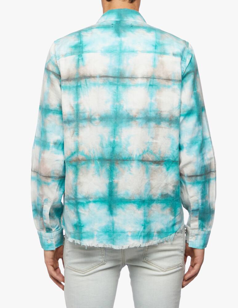 rinascente Amiri Watercolor plaid shirt