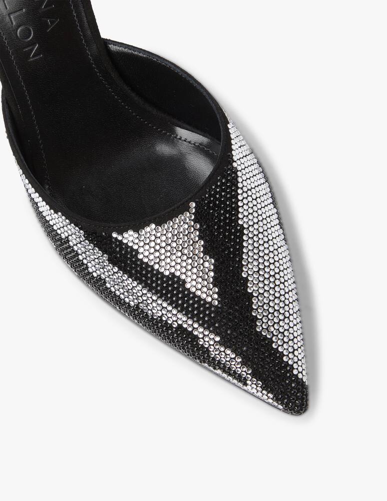 rinascente Bettina Vermillon Wendy mules with strass - black