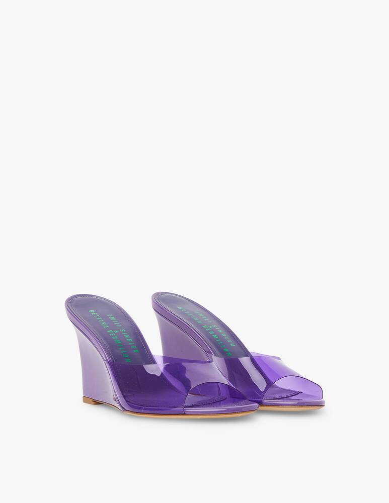 rinascente Bettina Vermillon Mule con zeppa Britney - viola